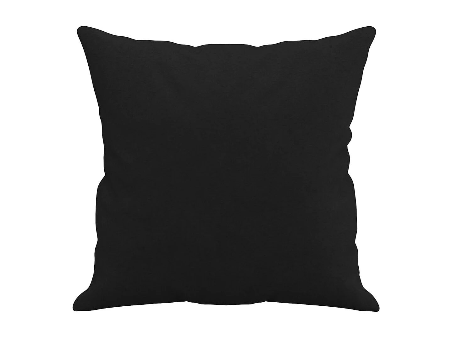 Coussins décoratifs lot de 2 Noir 40x40 cm Tissu microfibre