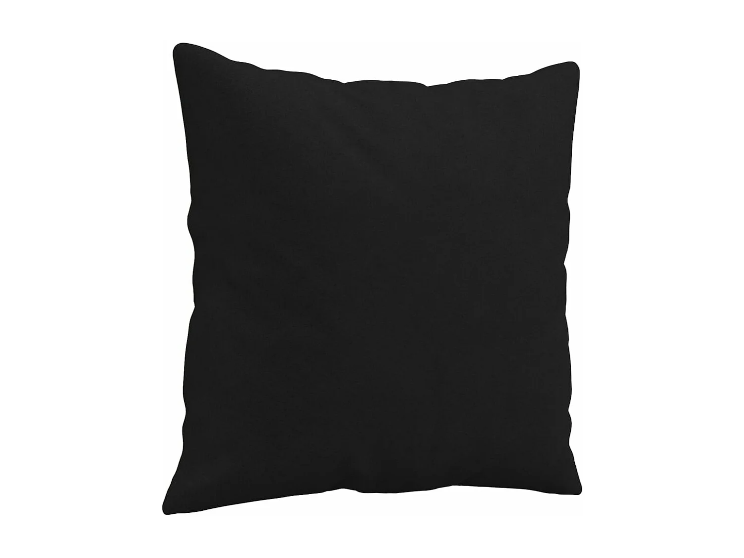 Coussins décoratifs lot de 2 Noir 40x40 cm Tissu microfibre