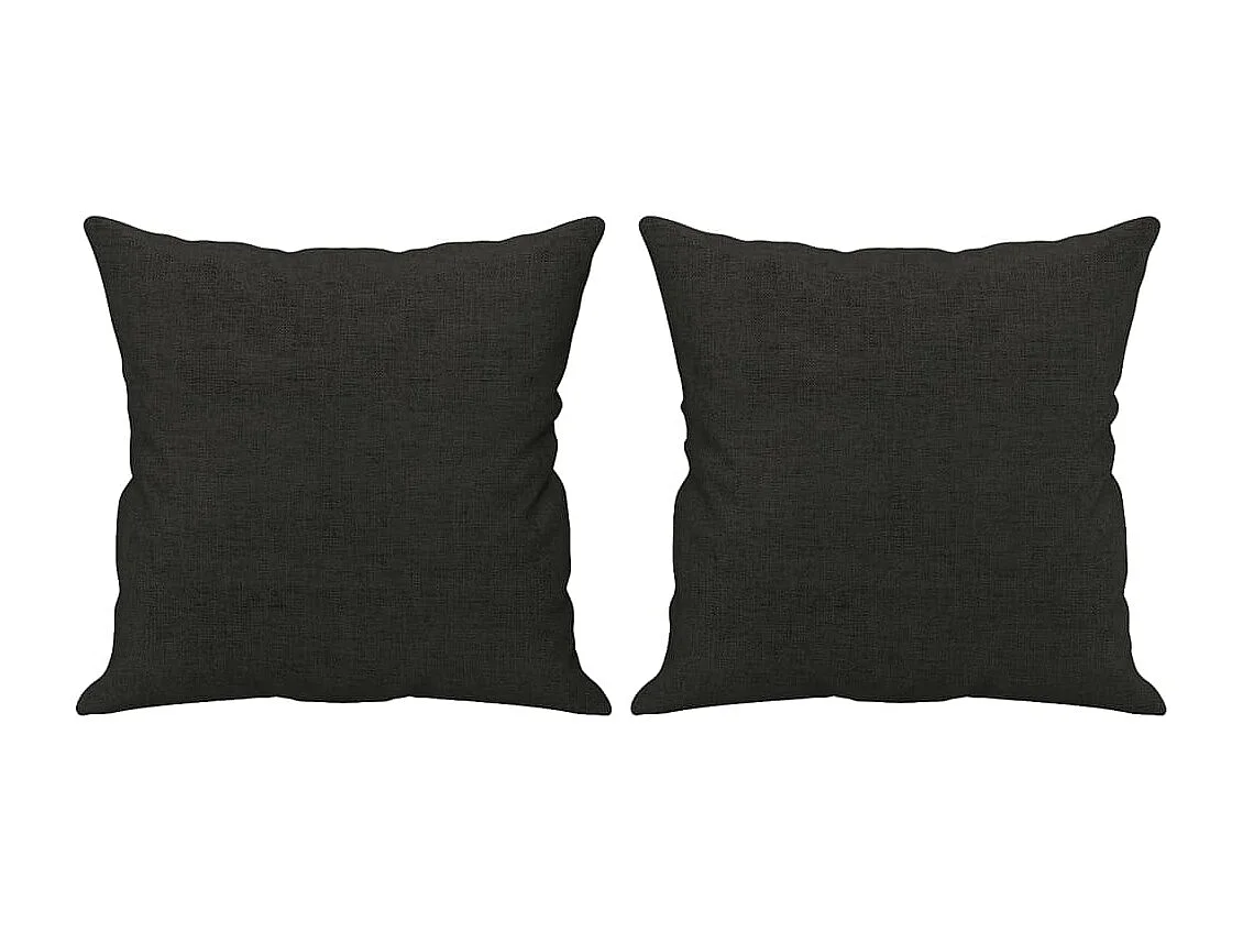 Set di 2 cuscini decorativi in tessuto nero 40x40 cm