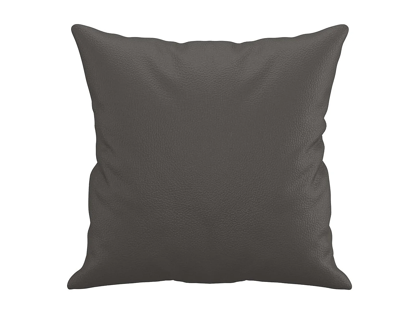 Set di 2 cuscini decorativi Grigio 40x40 cm Ecopelle