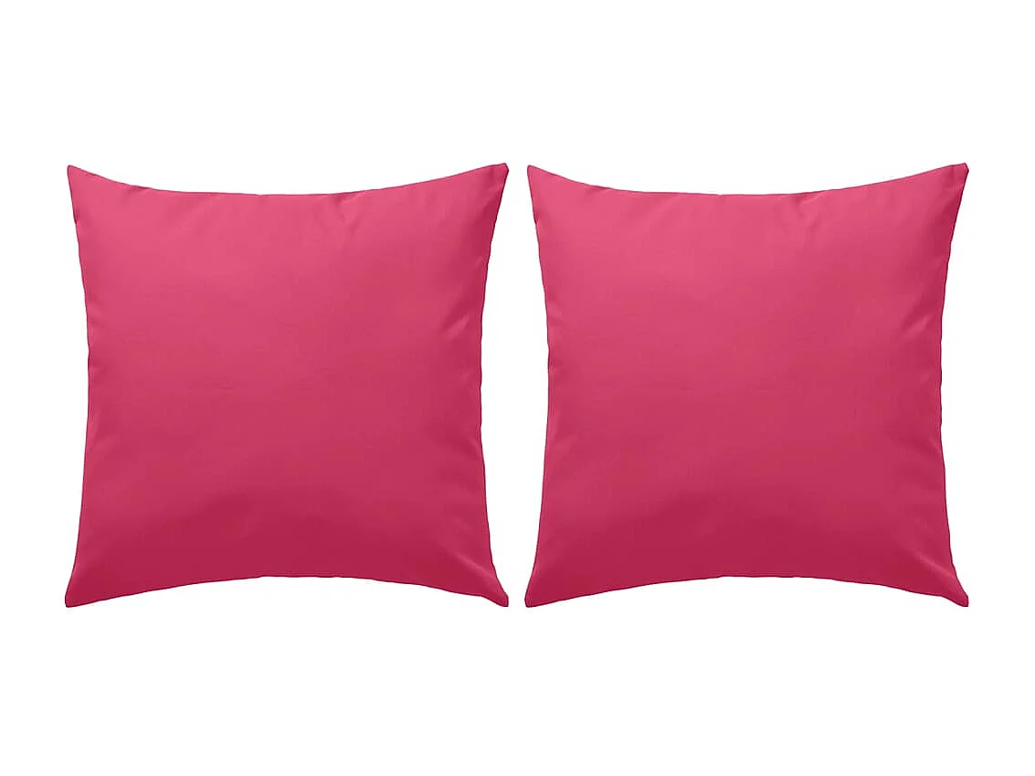 Conjunto de almofadas de exterior 2 45 x 45 cm rosa