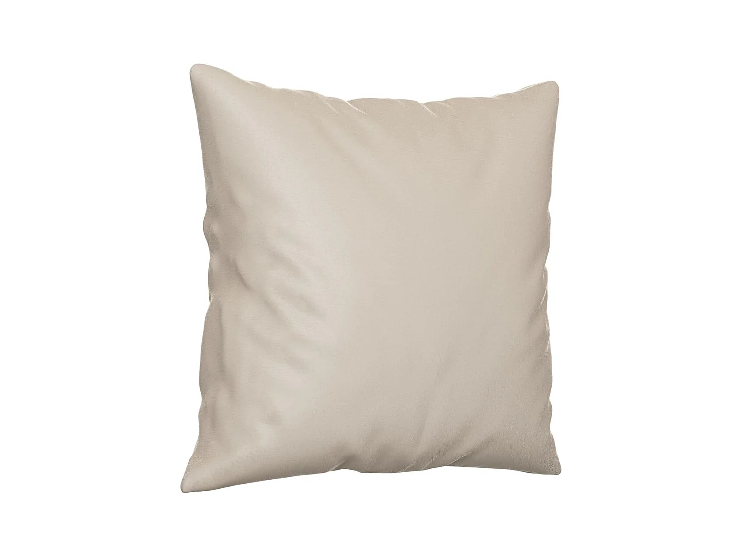 Set 2 cuscini decorativi Crema 40x40 cm Tessuto in microfibra