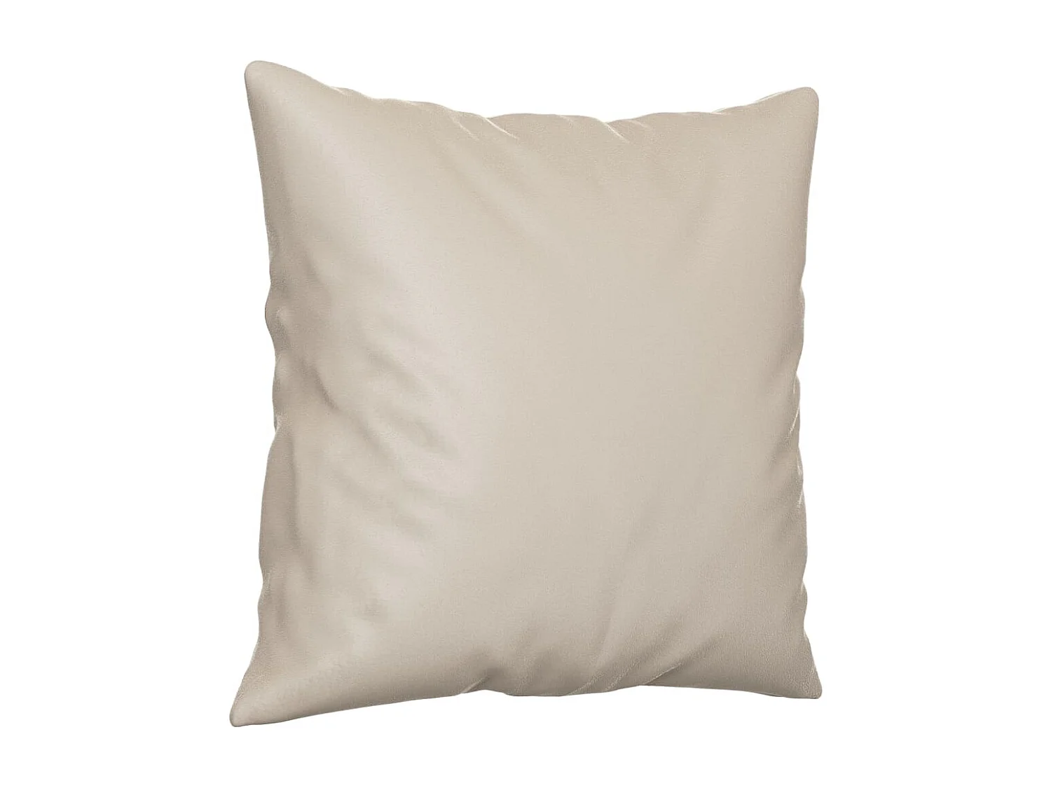 Coussins décoratifs lot de 2 Crème 40x40 cm Tissu microfibre