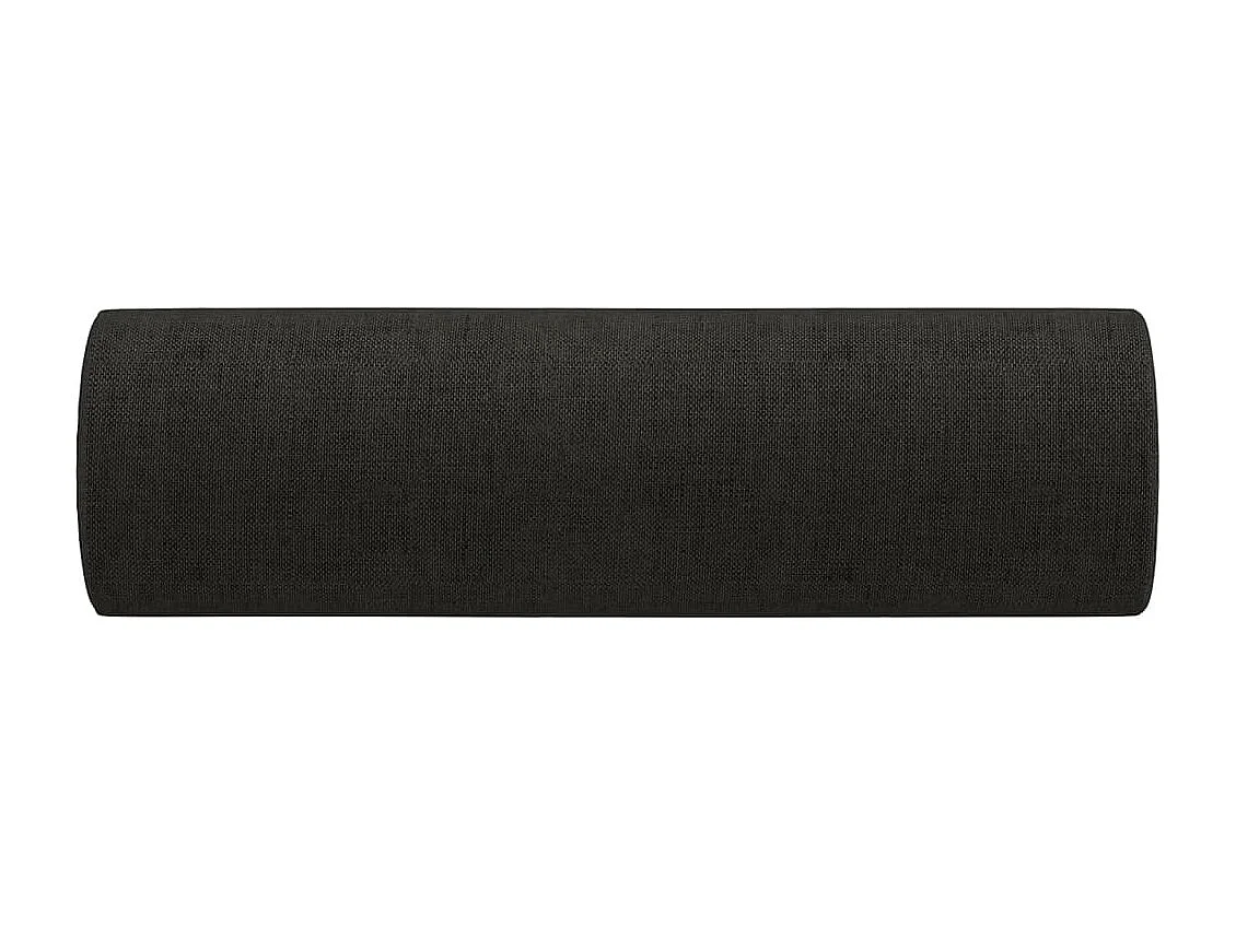 Sierkussens set van 2 Zwart Ø15x50 cm Stof