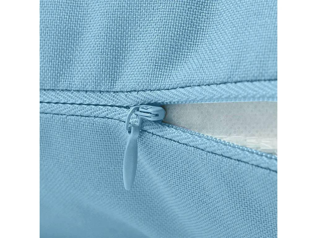 Oreiller d'extérieur lot de 4 45 x 45 cm Bleu clair