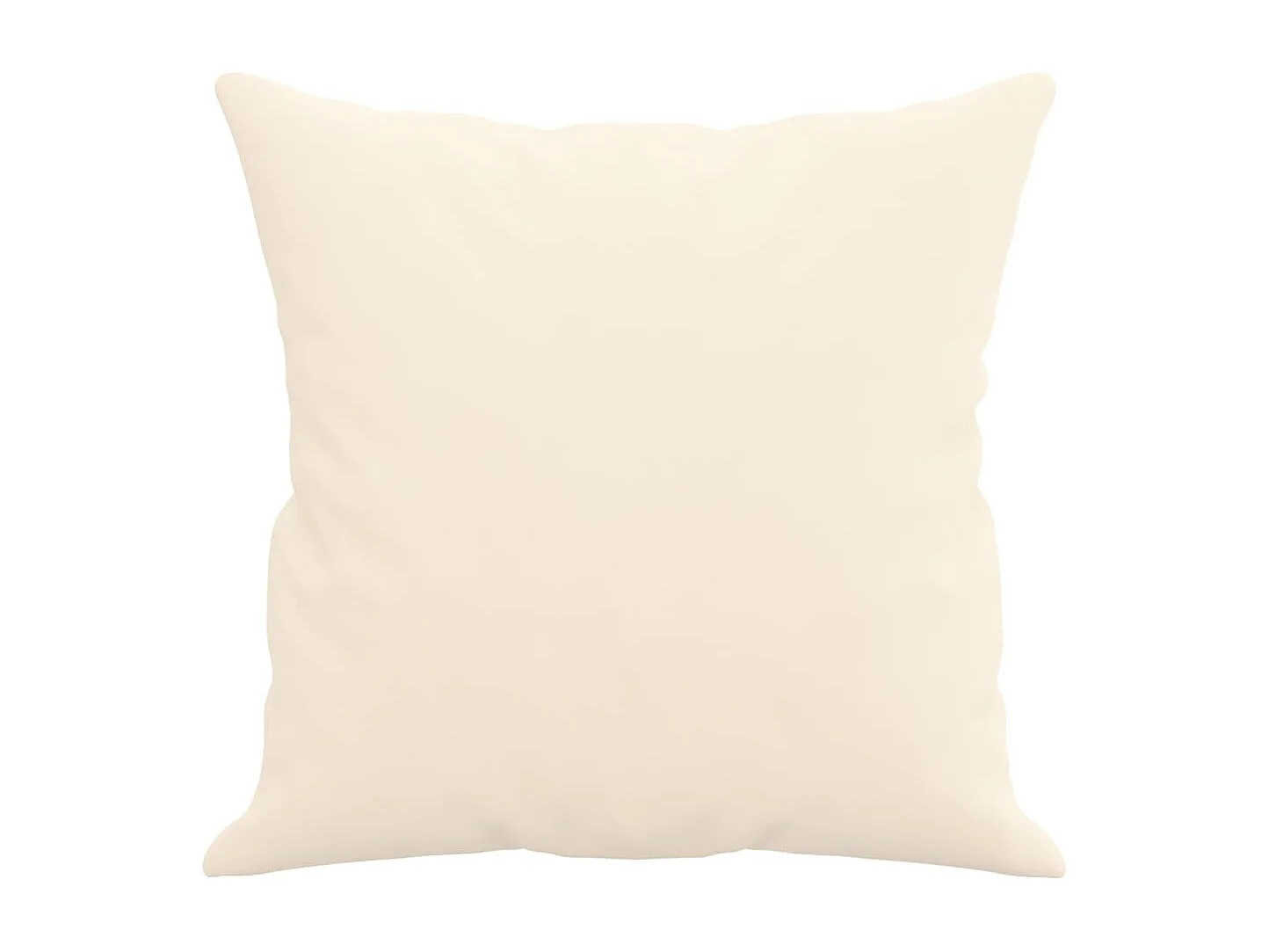 Coussins décoratifs lot de 2 Crème 40x40 cm Velours