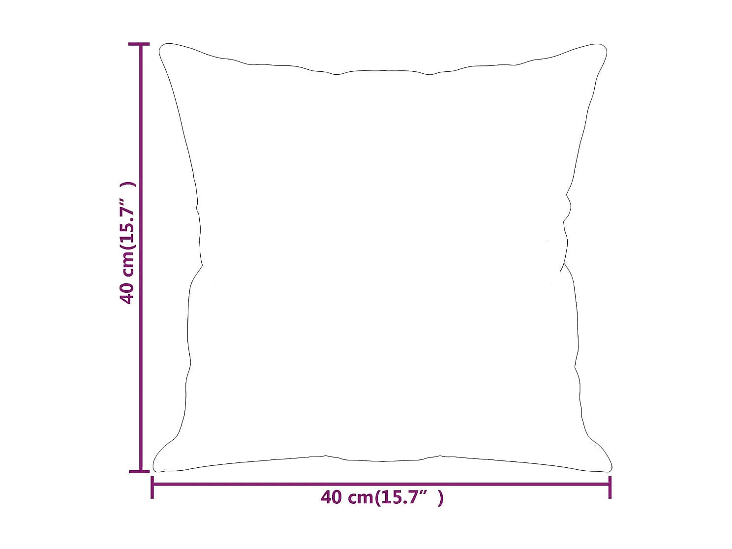 Coussins décoratifs lot de 2 Crème 40x40 cm Velours