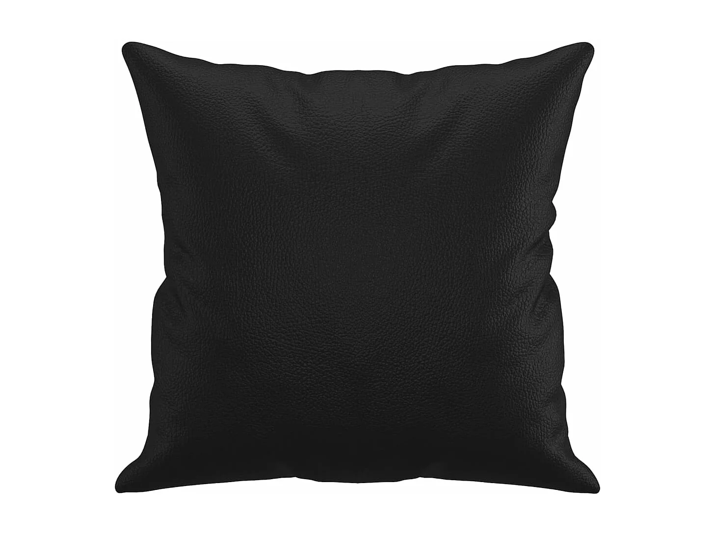 Coussins décoratifs lot de 2 Noir 40x40 cm Similicuir