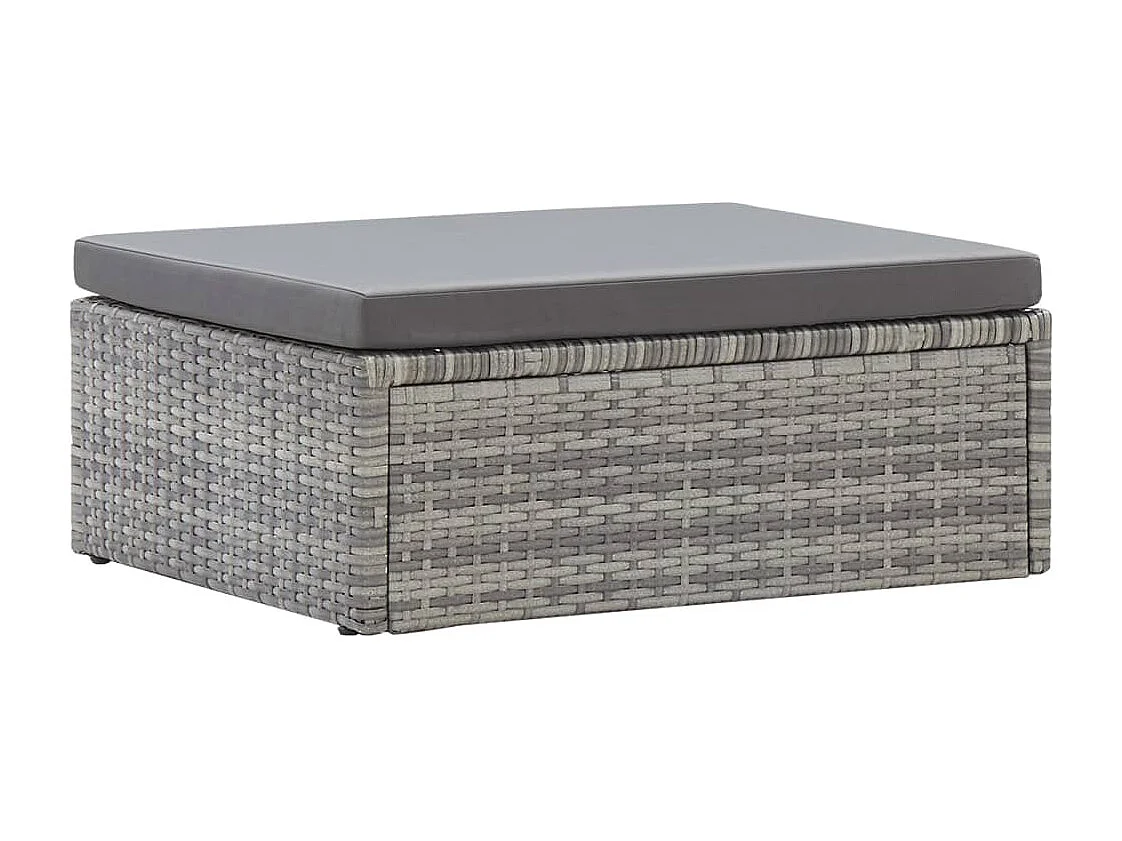 Canteiro e telhado de jardim em vime de resina cinza misto