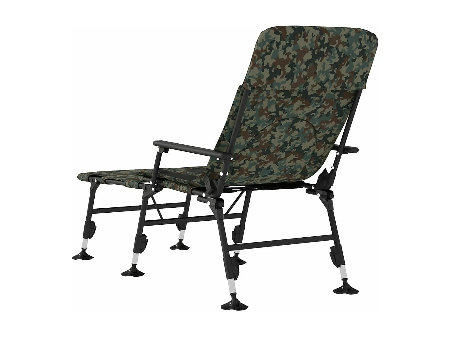 Faltbare Angelliege in Tarnfarben mit verstellbaren Schlammbeinen