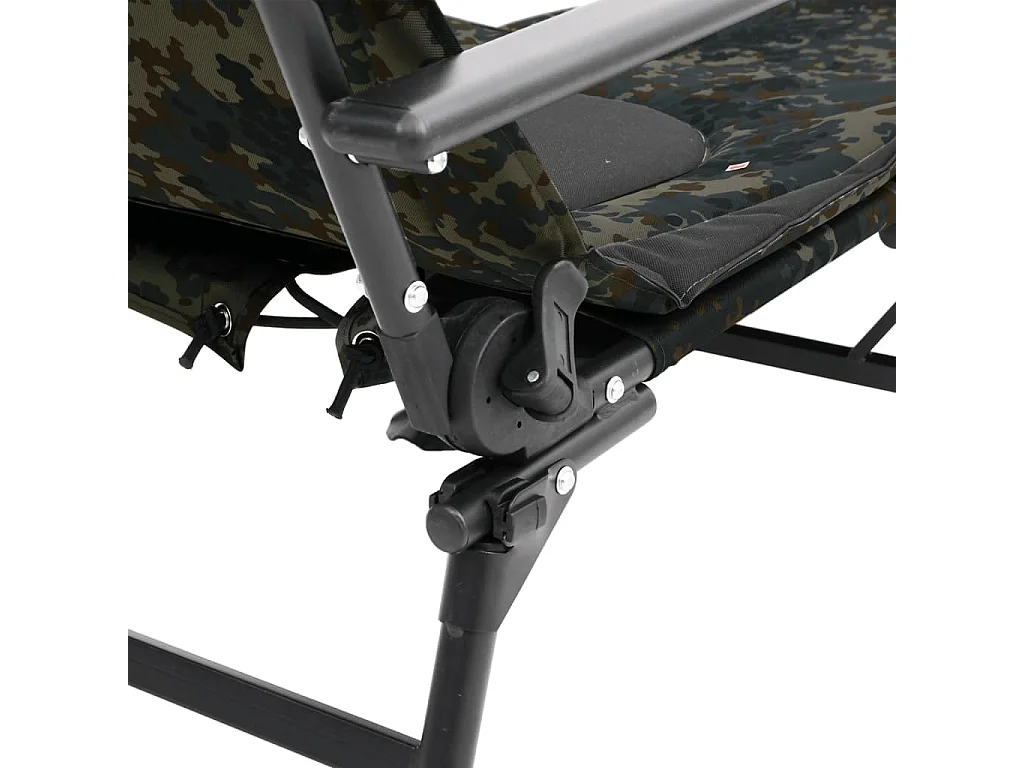 Faltbare Angelliege in Tarnfarben mit verstellbaren Schlammbeinen
