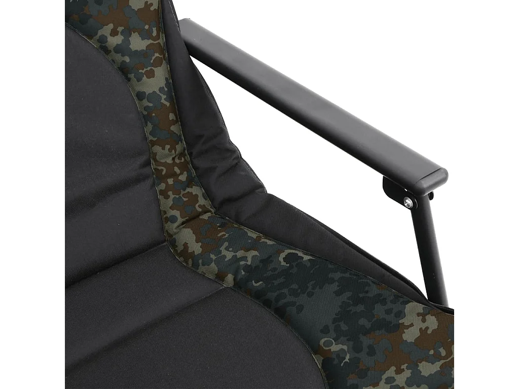 Faltbare Angelliege in Tarnfarben mit verstellbaren Schlammbeinen
