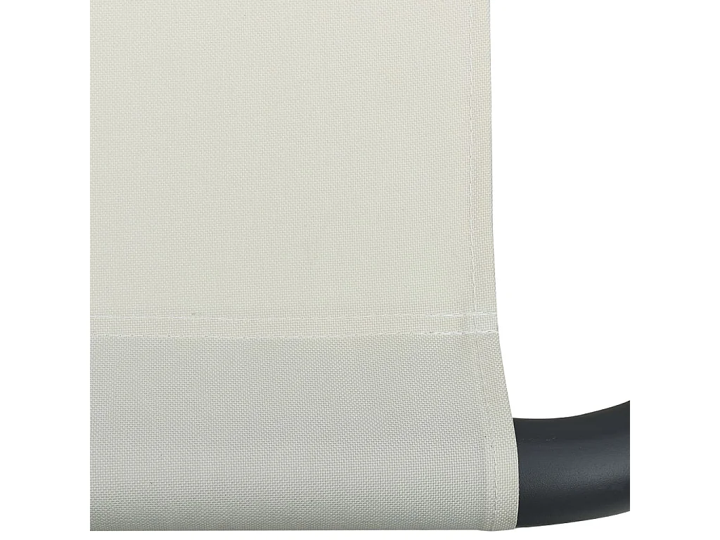 Crème tuinbed 200x90 cm staal