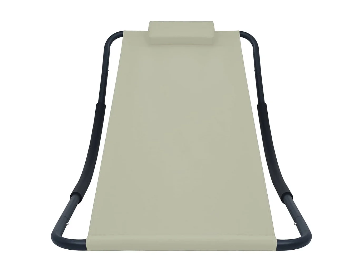 Cama de jardim Creme 200x90 cm Aço