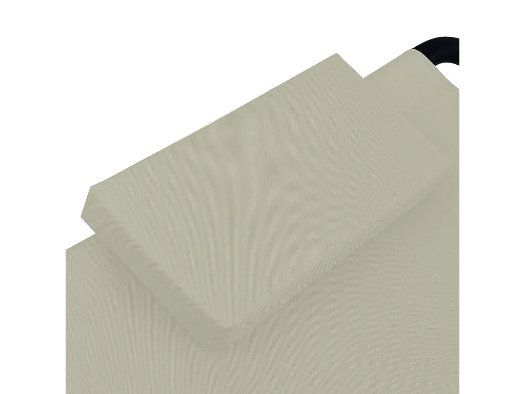 Cama de jardim Creme 200x90 cm Aço