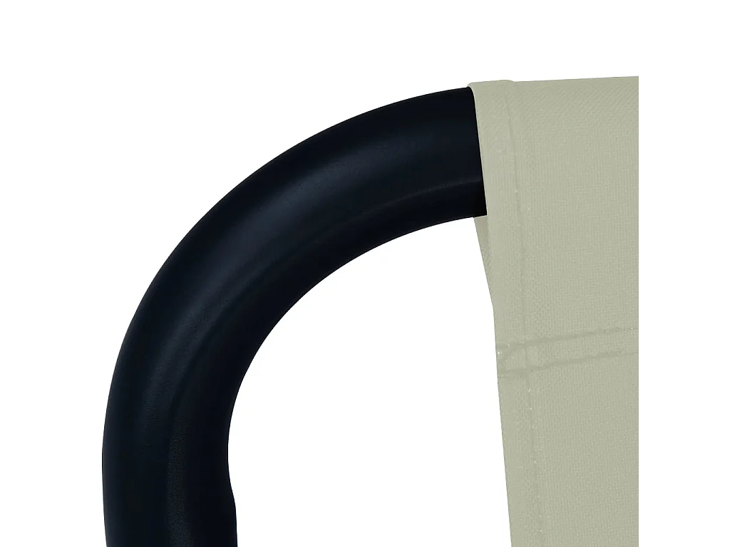 Cama de jardim Creme 200x90 cm Aço