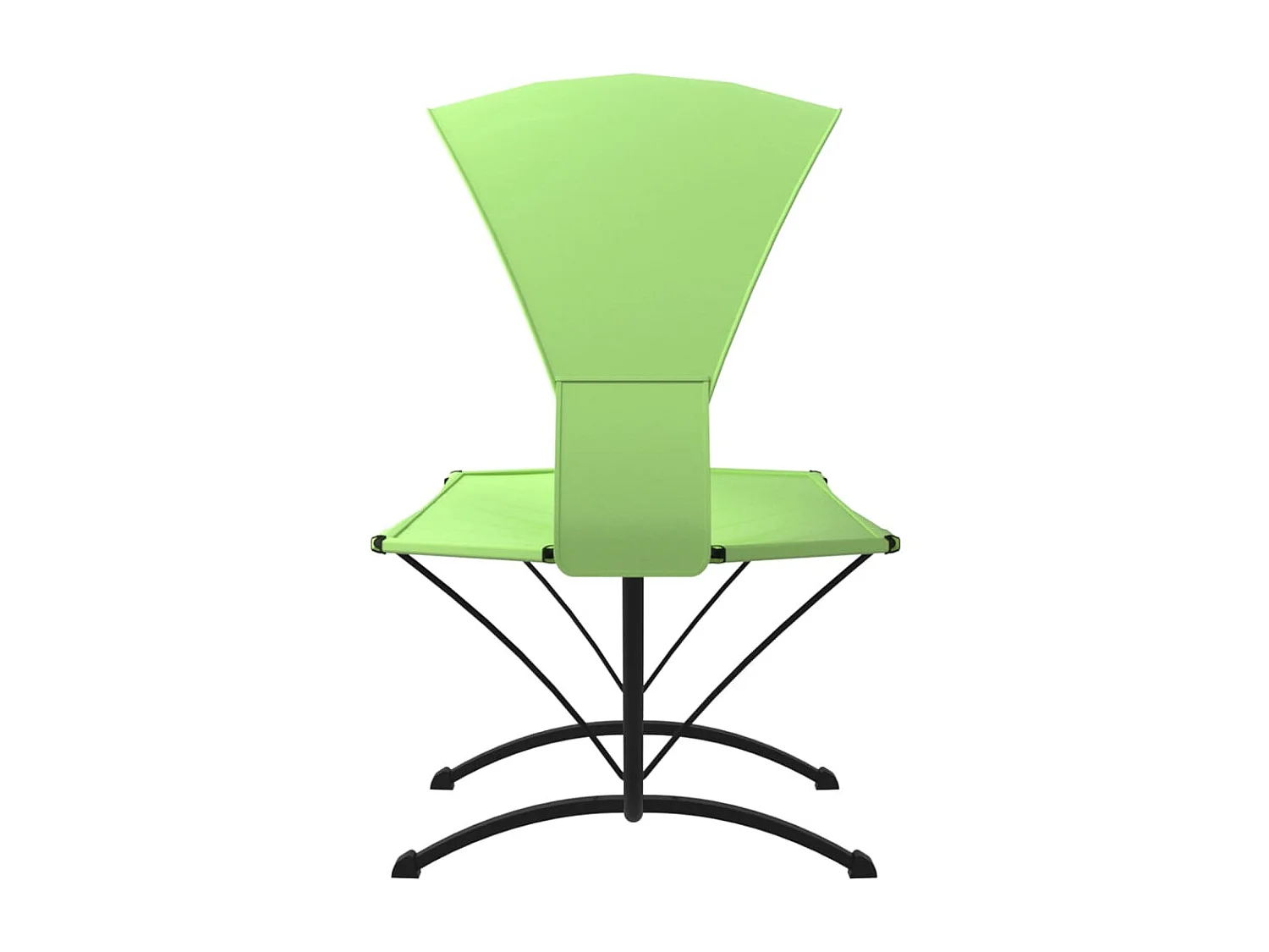 Lit de repos d'extérieur avec auvent Vert Acier et tissu Oxford