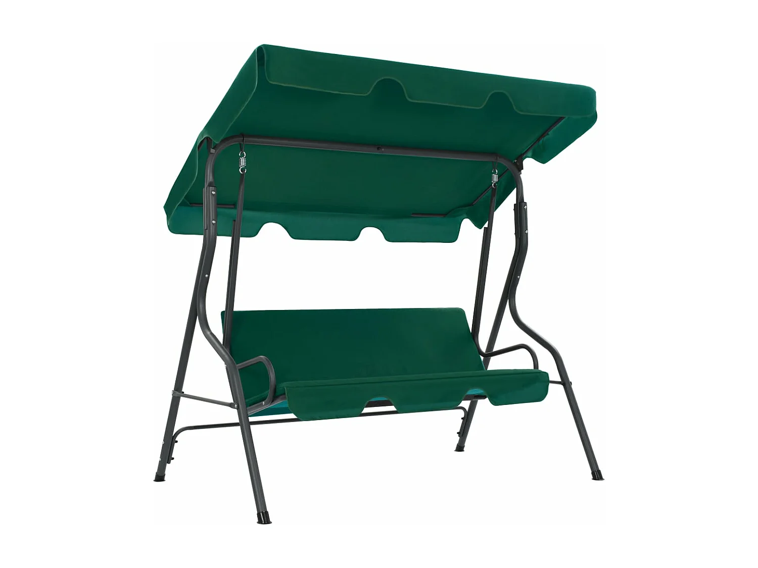 Balancelle de jardin Vert 170 x 110 x 153 cm Tissu