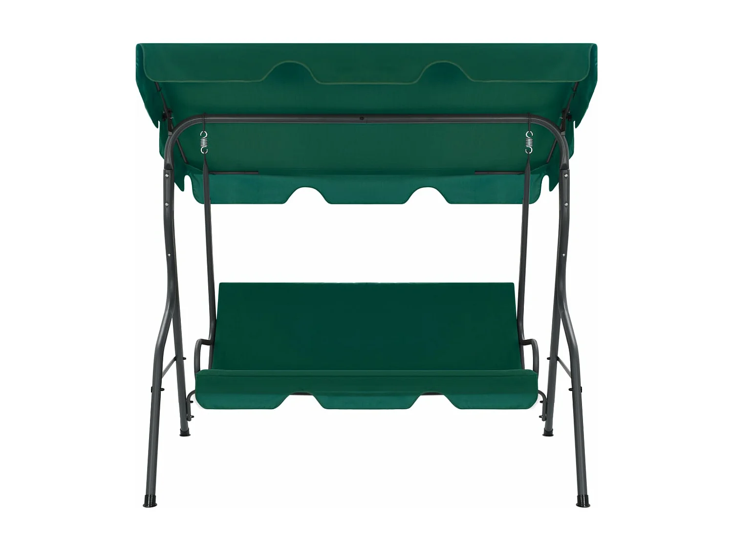 Balancelle de jardin Vert 170 x 110 x 153 cm Tissu