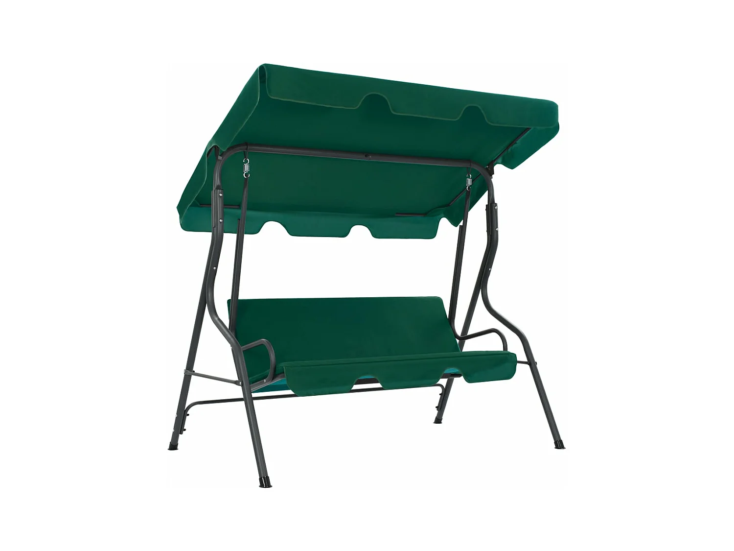 Balancelle de jardin Vert 170 x 110 x 153 cm Tissu