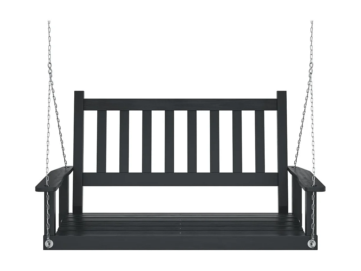 Dondolo da giardino con catene metalliche in legno massello di abete