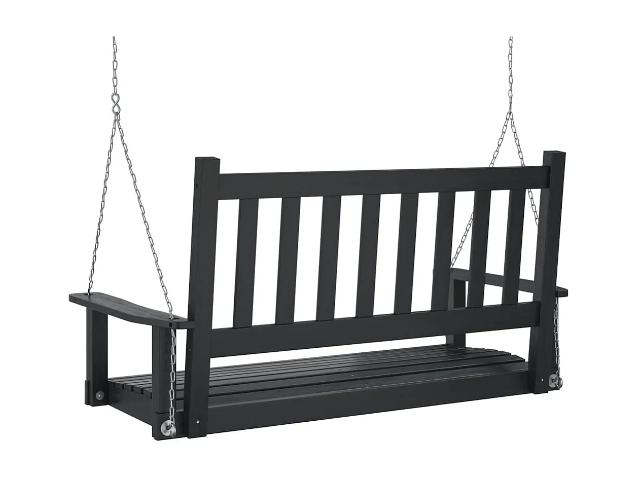 Dondolo da giardino con catene metalliche in legno massello di abete