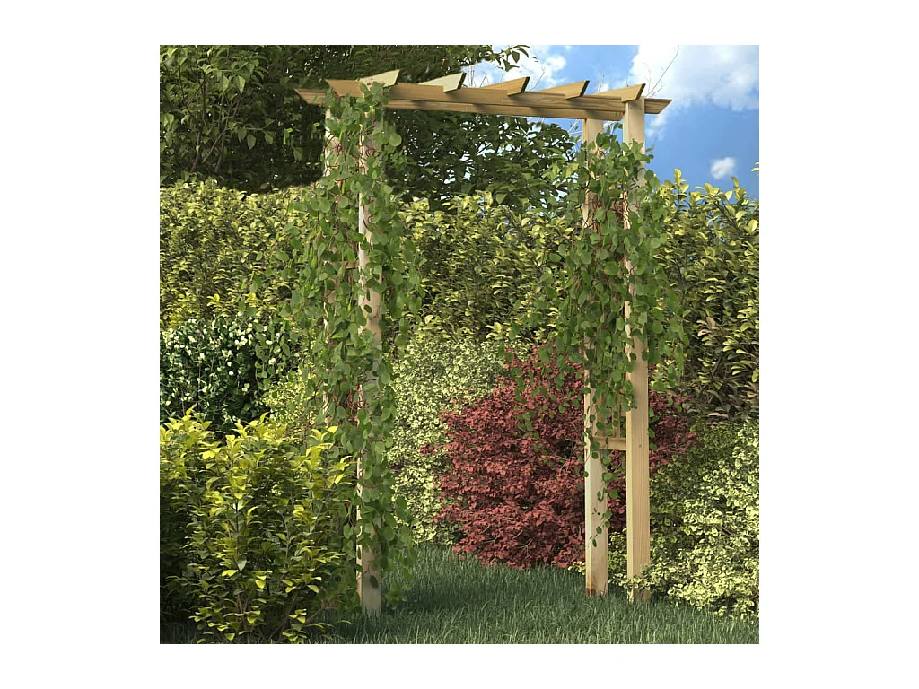 Arche pour rosiers 150 x 60 x 204 cm bois imprégné