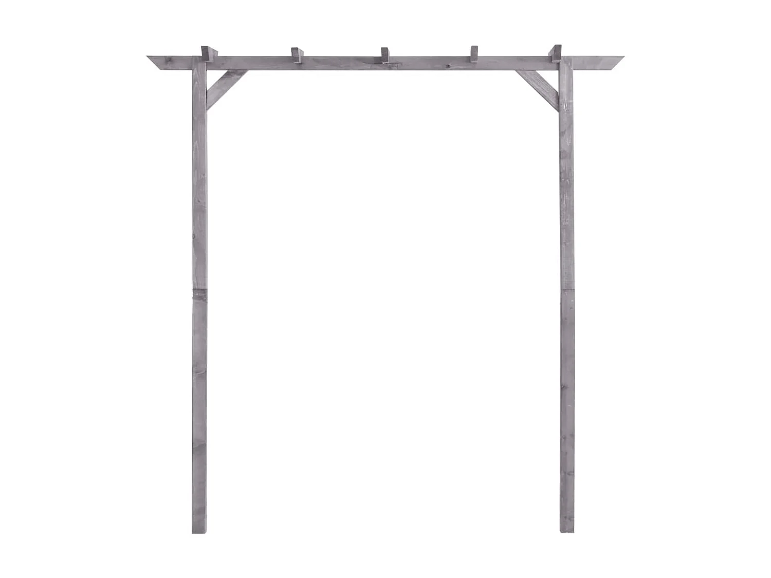 Pergola de jardin Gris 200x40x205 cm Bois de pin imprégné