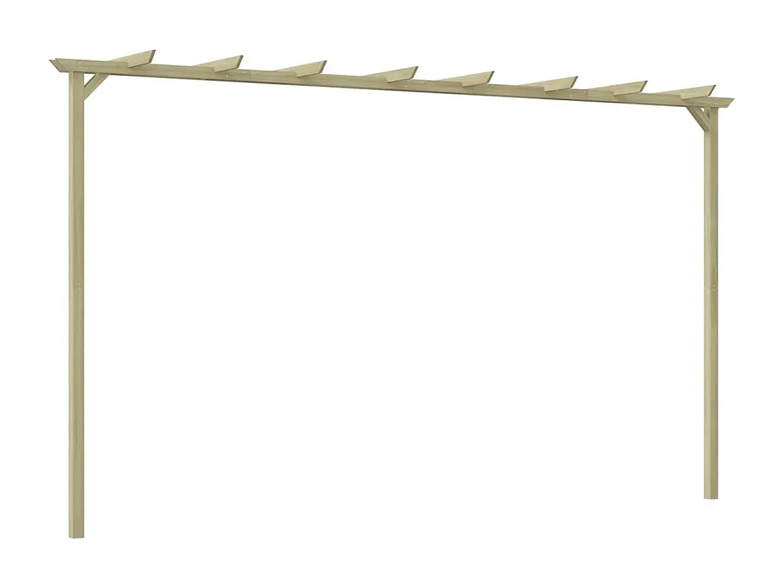 Pérgola de jardín Pino impregnado 360x200x60 cm