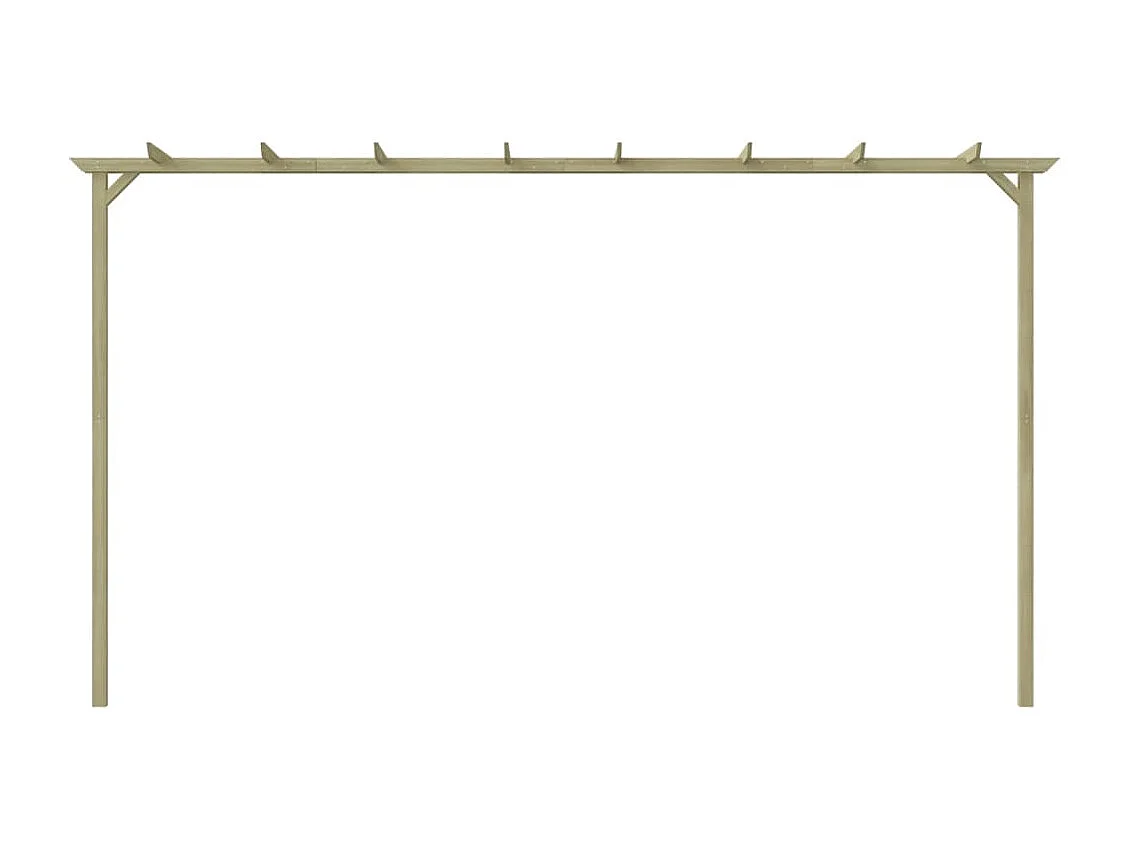 Pérgola de jardín Pino impregnado 360x200x60 cm