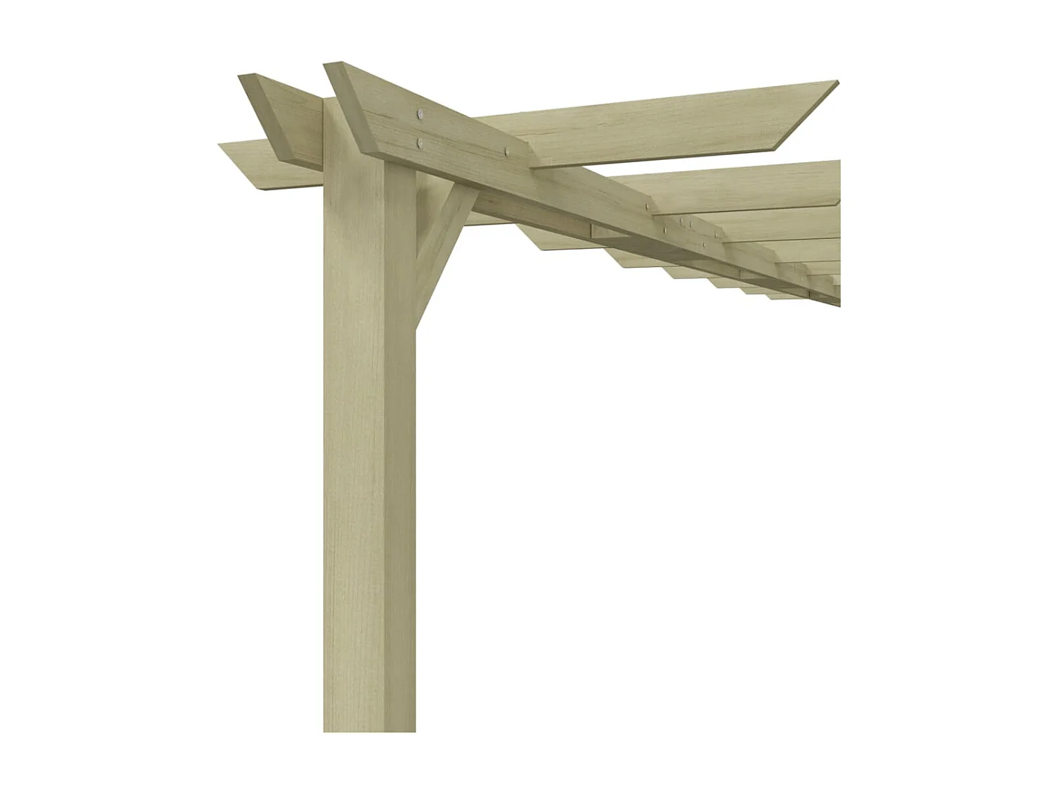 Pérgola de jardín Pino impregnado 360x200x60 cm