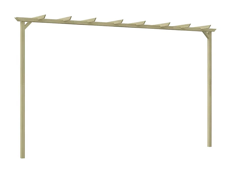 Pérgula de jardim Pinho impregnado 360x200x60 cm