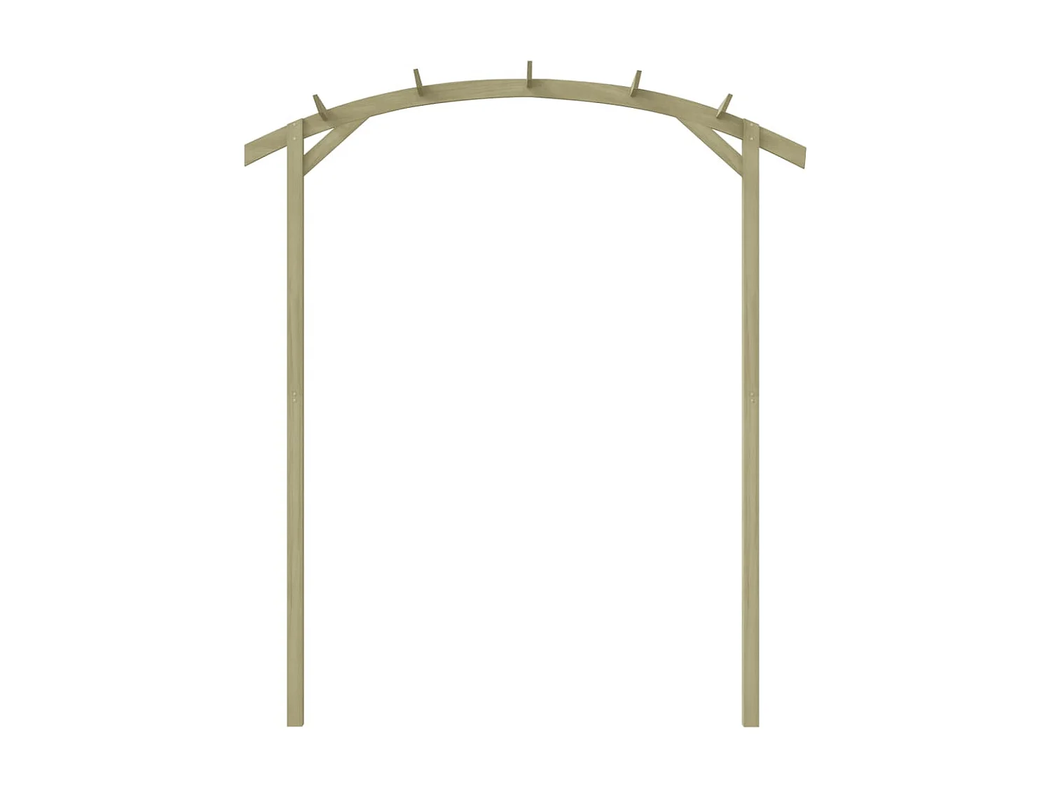 Pergolato da giardino 180x210x40 cm Legno di pino impregnato