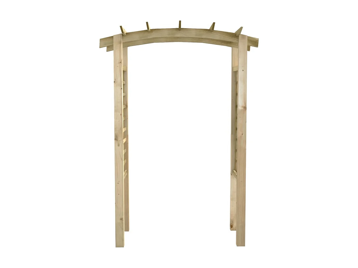 Voûte en treillis 150x60x210 cm Bois