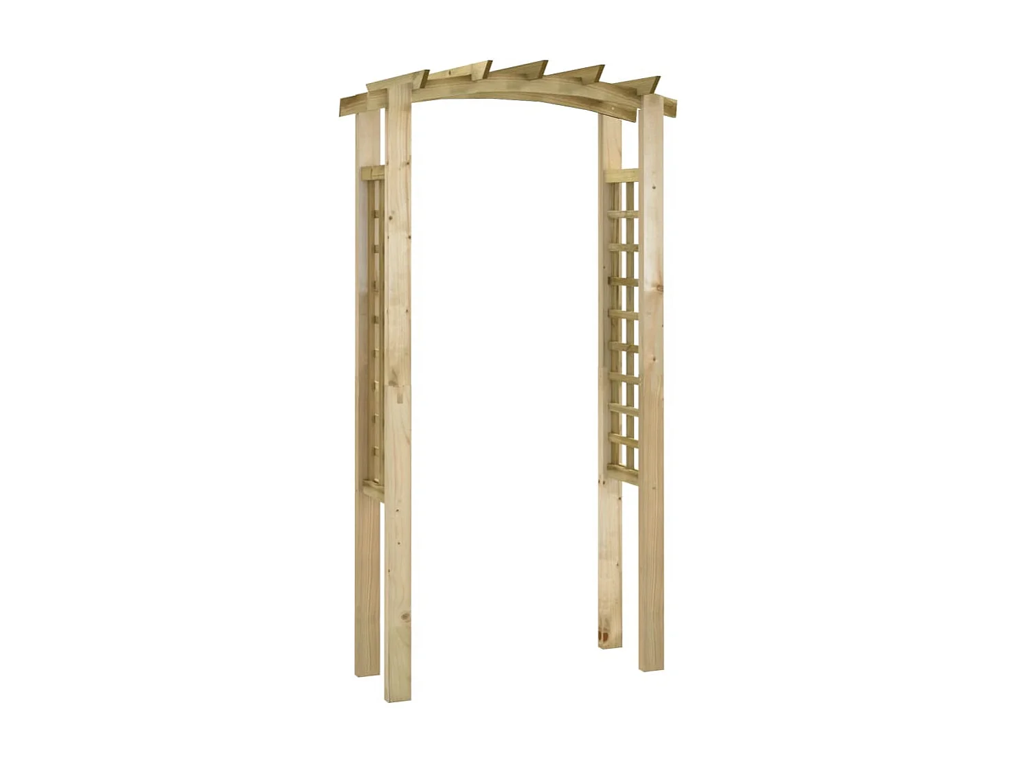 Arche en treillis 110x60x210 cm Bois de pin massif imprégné