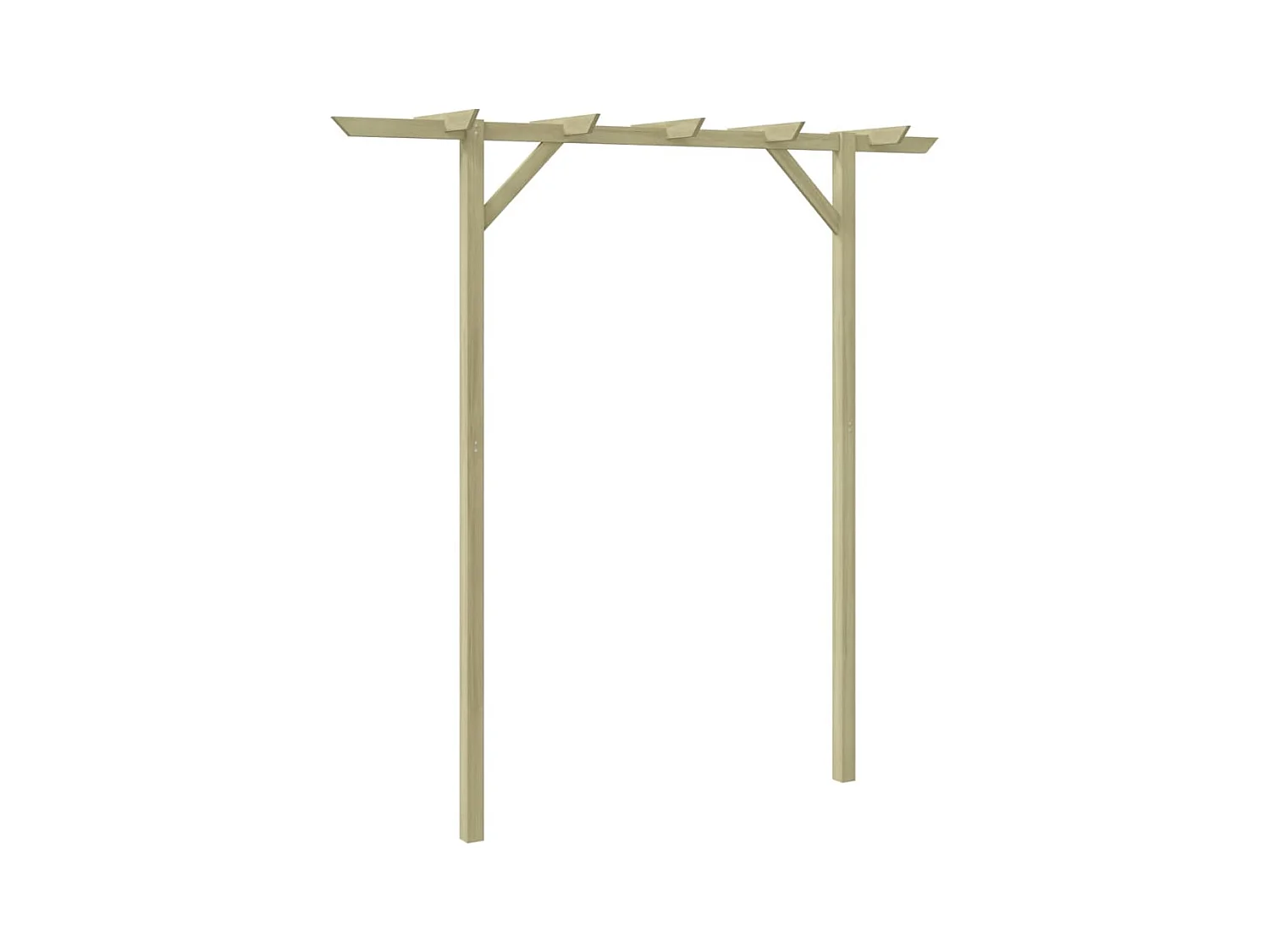 Tuinpergola 205 x 40 x 203 cm Hout