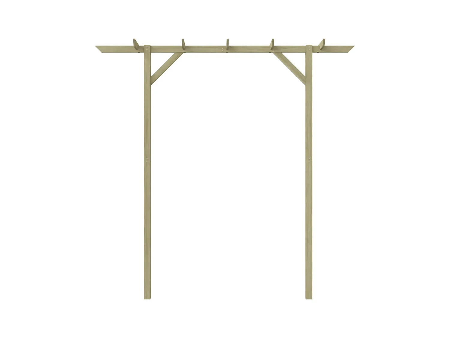 Gartenpergola 205 x 40 x 203 cm Holz