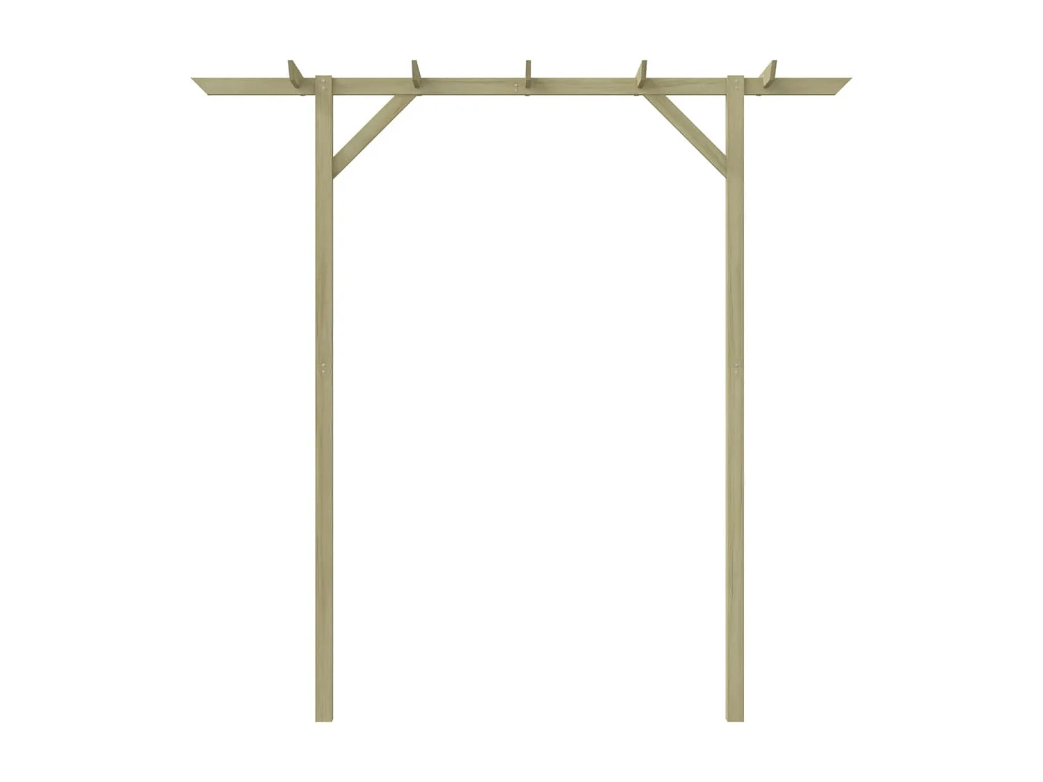 Pergola de jardin 205 x 40 x 203 cm Bois