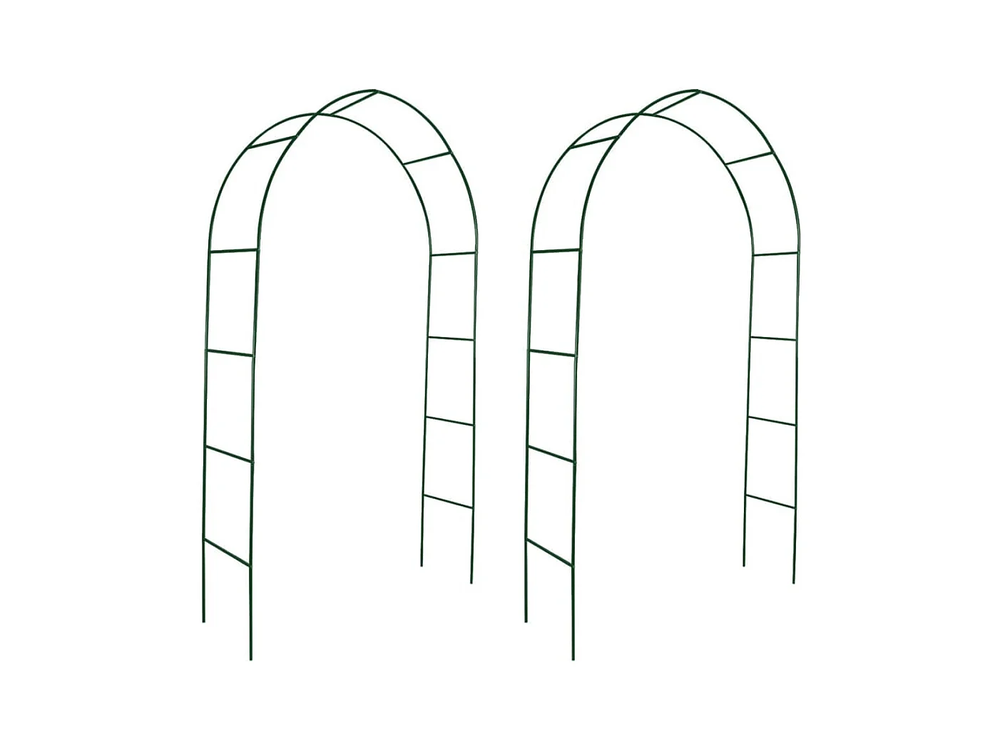 Arco da giardino 2 pezzi per piante rampicanti