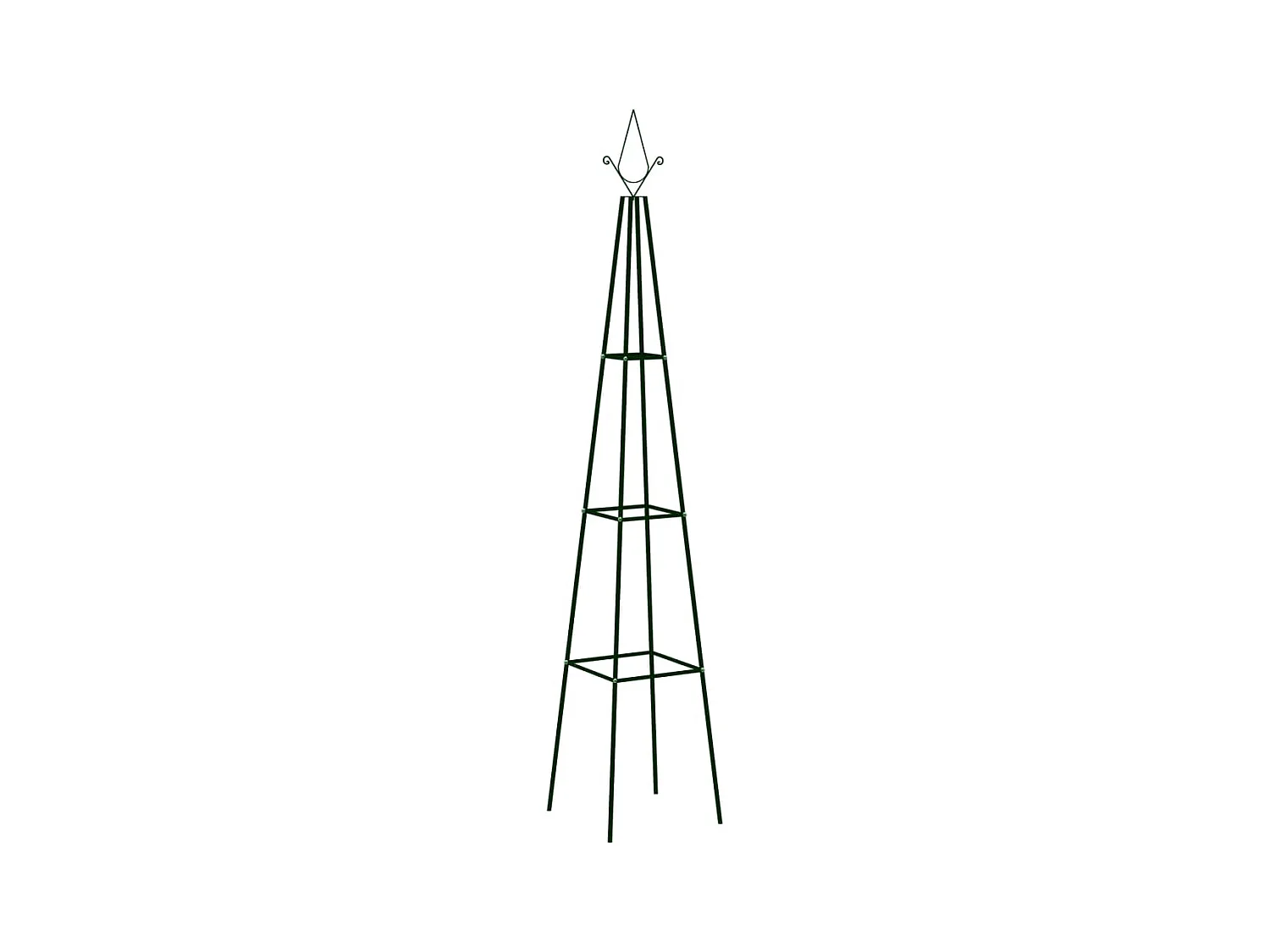 Supports plantes grimpantes 2 pcs Vert foncé 35x35x195 cm Fer