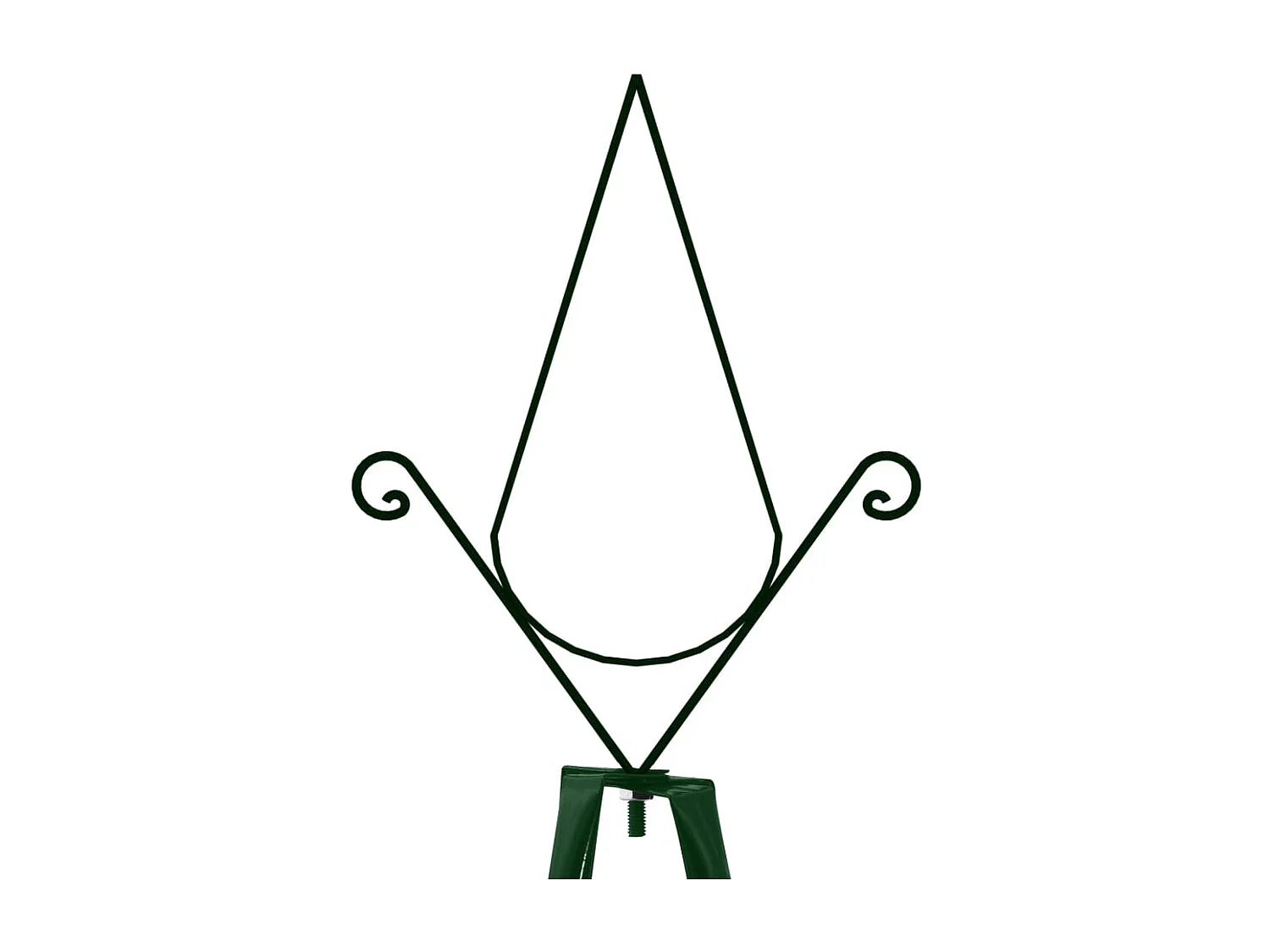 Supporti Piante Rampicanti 2 pz Verde scuro 35x35x195 cm Ferro