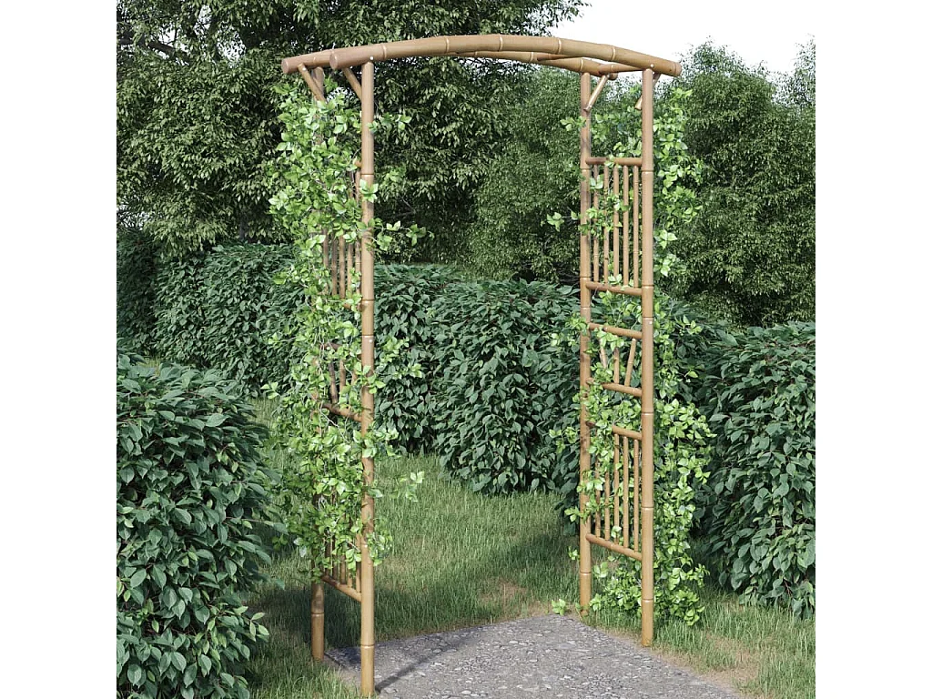 Arco para rosales Bambú 118x40x187 cm