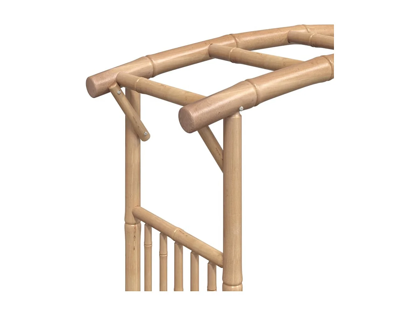 Boog voor rozenstruiken Bamboe 118x40x187 cm