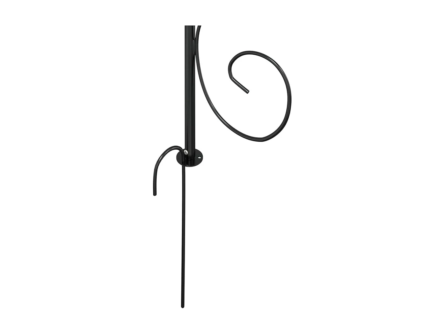 Arco de jardín Negro Ø180x255 cm Acero