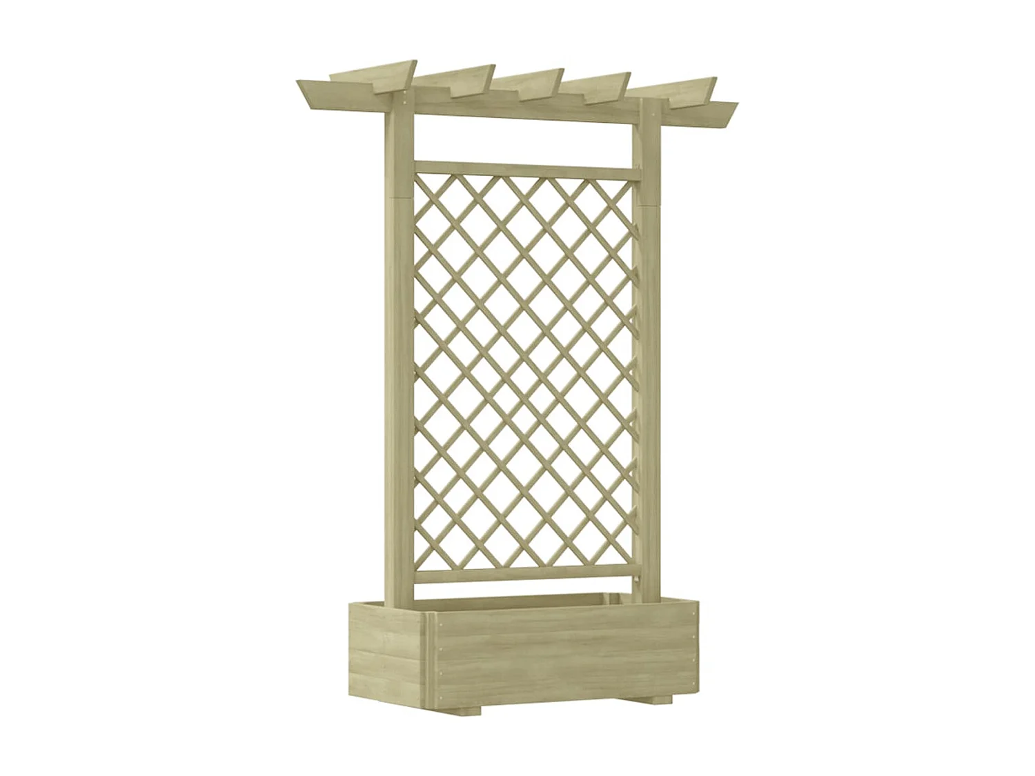 Jardinière pergola 162 x 56 x 204 cm Bois