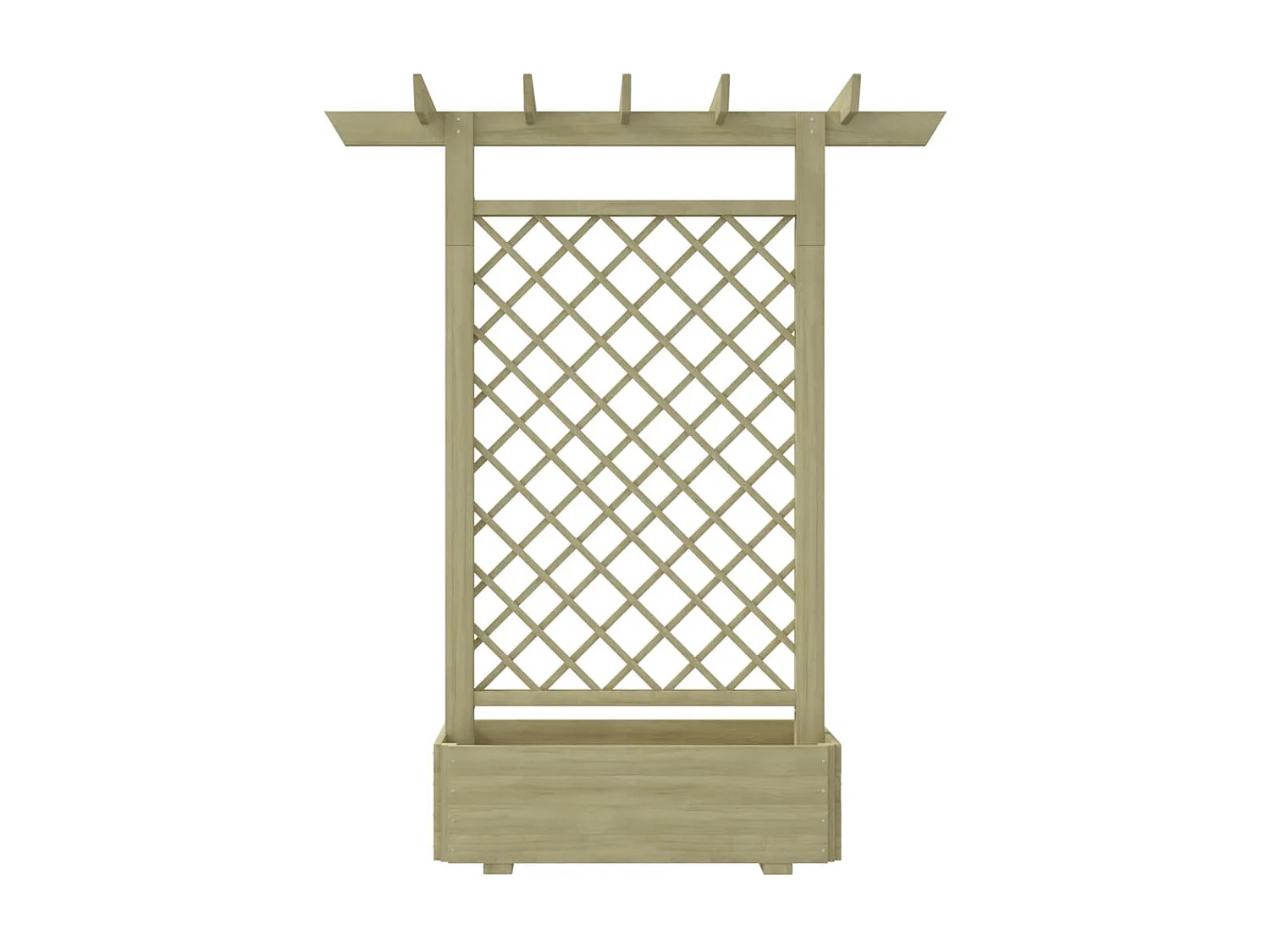 Jardinière pergola 162 x 56 x 204 cm Bois