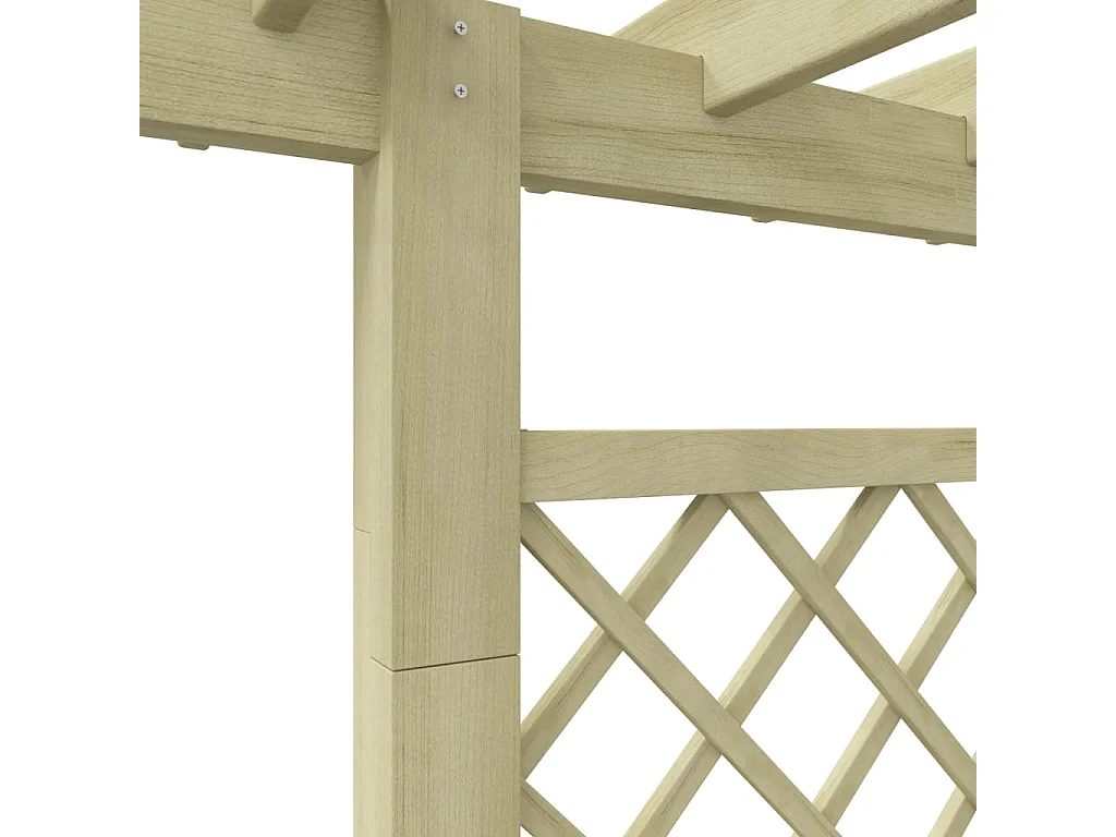 Pergola plantenbak 162 x 56 x 204 cm Hout