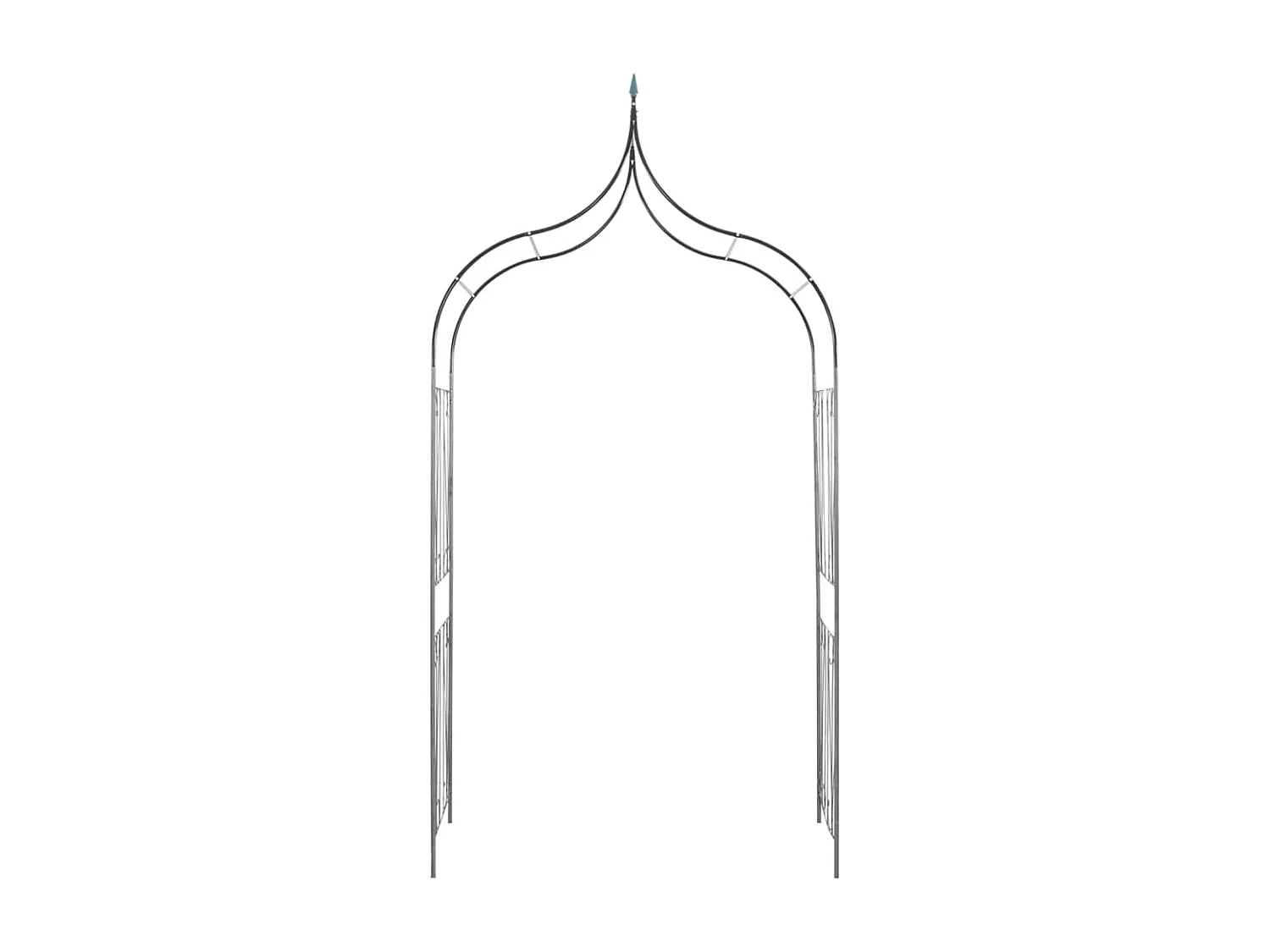 Arco da giardino Piante rampicanti design picchetto Verde scuro