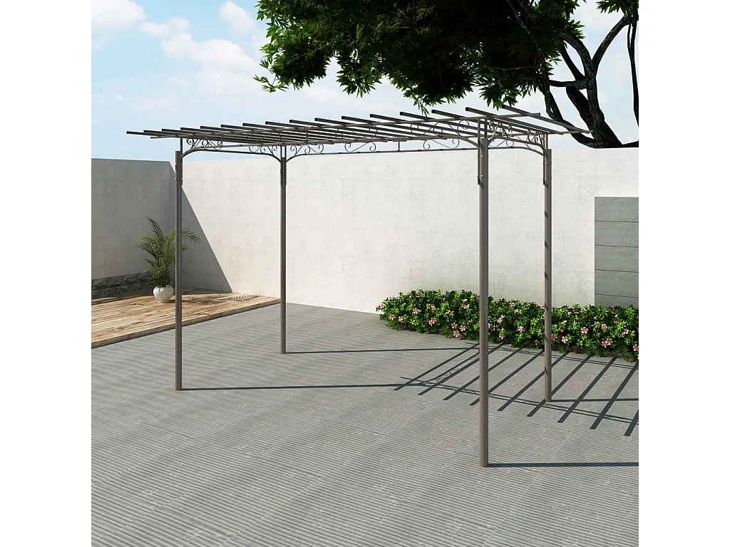 Arco decorativo de jardín para rosales