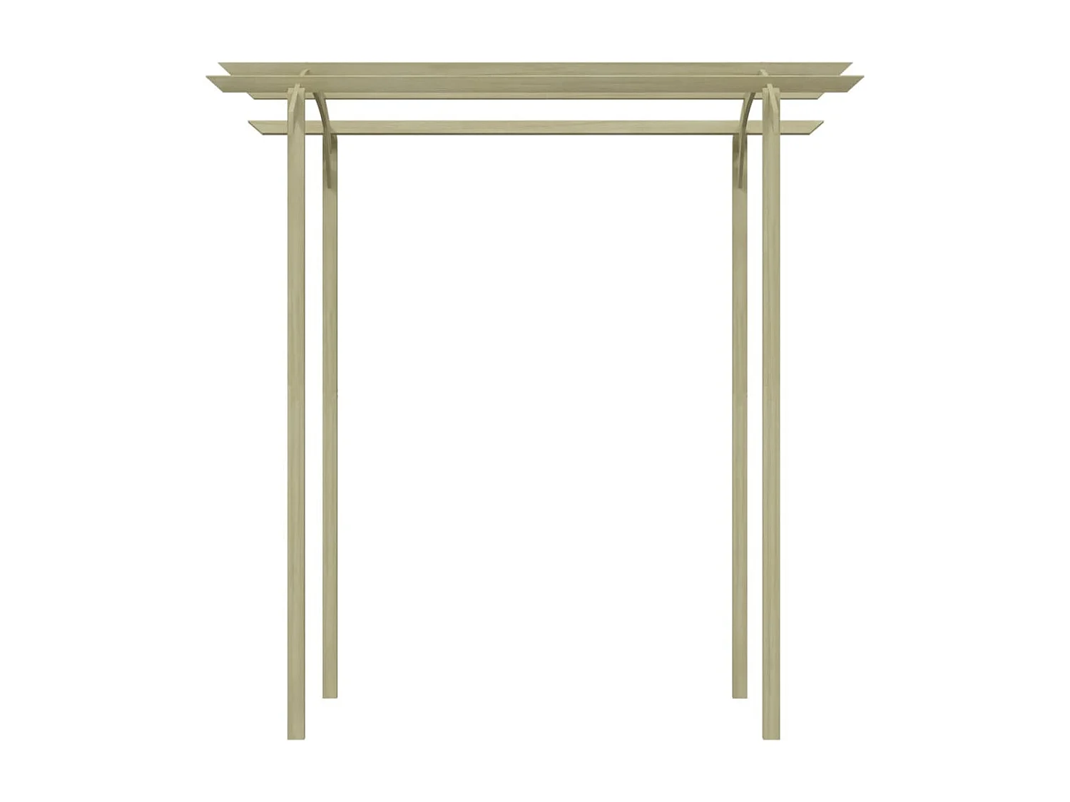 Gartenpergola 180x197x210 cm Imprägniertes Kiefernholz